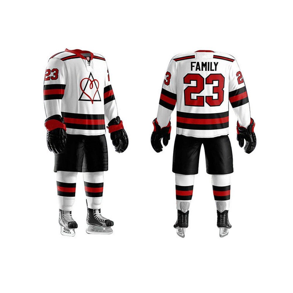 01 Custom Ice Hockey Uniform Set | Sublimated Heavyweight Hockey Jersey & Socks | Custom Team Name, Number & Logo Printing for Men & Youth - Image 1