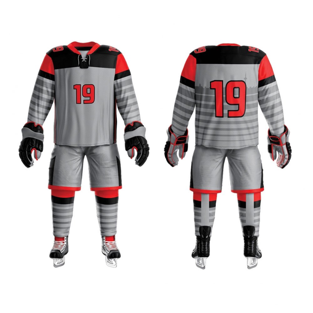 03 Custom Ice Hockey Uniform Set | Sublimated Heavyweight Hockey Jersey & Socks | Custom Team Name, Number & Logo Printing for Men & Youth - Image 1