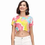 Custom Women's Crop Top | Breathable Cotton-Spandex Athletic Short Sleeve / Long Sleeve Cropped T-Shirt | Custom Brand Logo, Screen Print & Embroidery for Gym & Streetwear