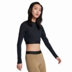 Custom Women's Crop Top | Breathable Cotton-Spandex Athletic Short Sleeve / Long Sleeve Cropped T-Shirt | Custom Brand Logo, Screen Print & Embroidery for Gym & Streetwear