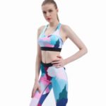 Custom Logo Fitness Leggings and Sports Bra Set Private Label Activewear Manufacturer