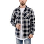Custom Heavy-Duty Sherpa Lined Plaid Flannel Shirt Jacket Wholesale Winter Exporter