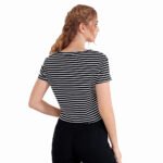Custom Women's Crop Top | Breathable Cotton-Spandex Athletic Short Sleeve / Long Sleeve Cropped T-Shirt | Custom Brand Logo, Screen Print & Embroidery for Gym & Streetwear - Image 2