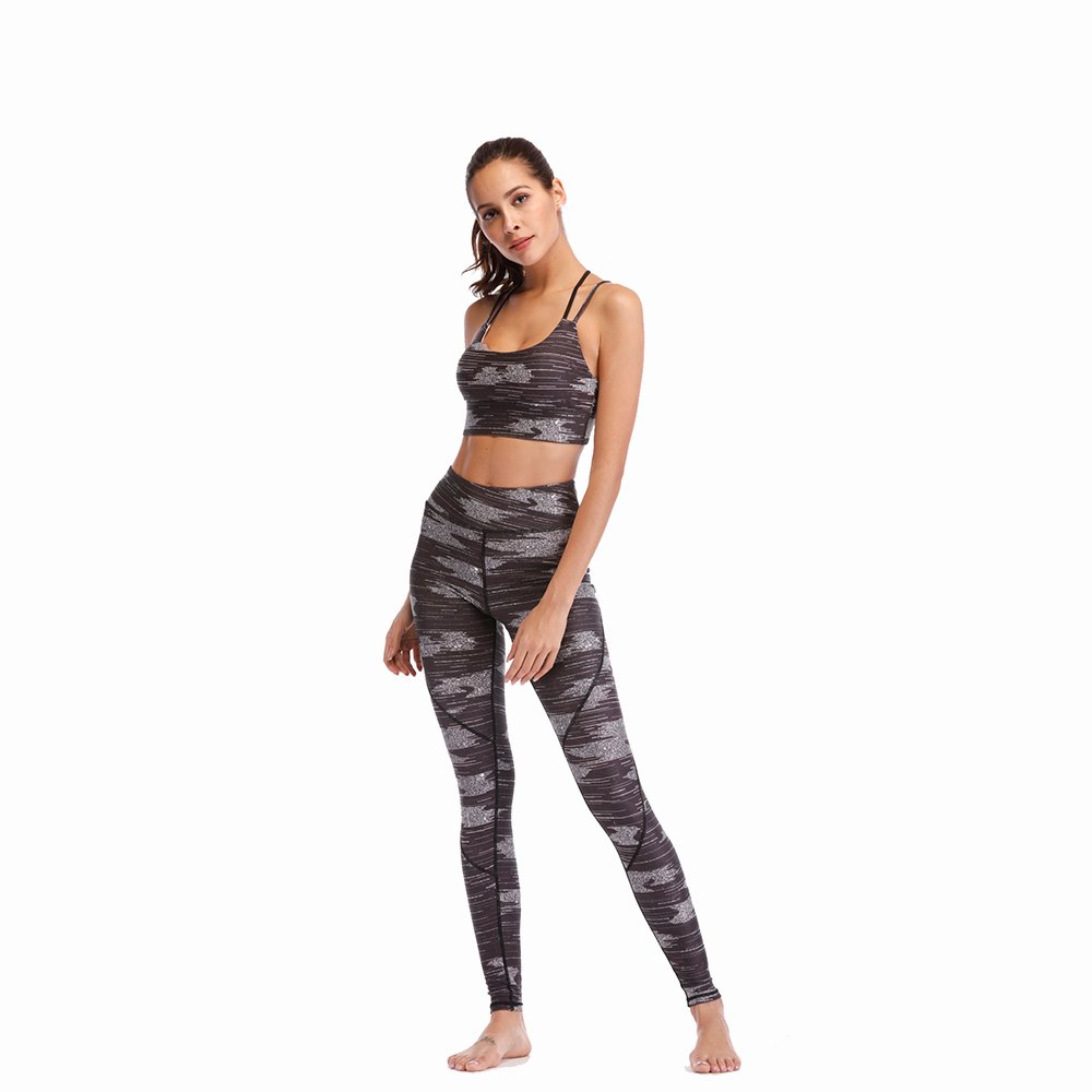 201805075af020ceddb9d Custom Logo Fitness Leggings and Sports Bra Set Private Label Activewear Manufacturer - Image 1
