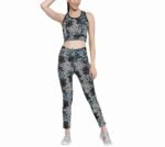 Women’s High-Impact Athletic Gym Suit Custom Crop Top and Leggings Set Manufacturer