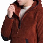 Custom Oversized All-Over Plush Sherpa Pullover Hoodie Wholesale Winter Athleisure Exporter - Image 2